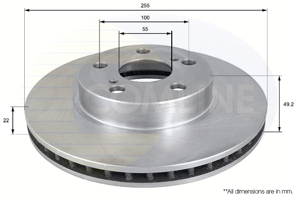 ADC01154V COMLINE Тормозной диск (фото 1)