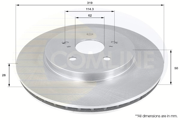 ADC01158V COMLINE Тормозной диск (фото 1)