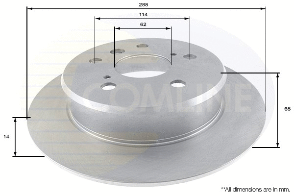 ADC0147 COMLINE Тормозной диск (фото 1)