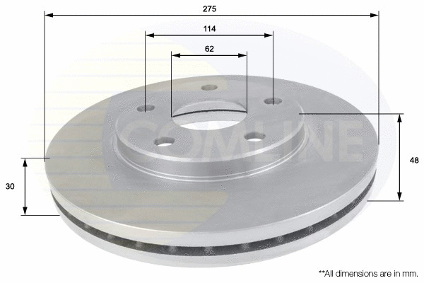 ADC0150V COMLINE Тормозной диск (фото 1)