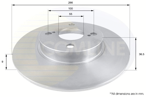 ADC0155 COMLINE Тормозной диск (фото 1)