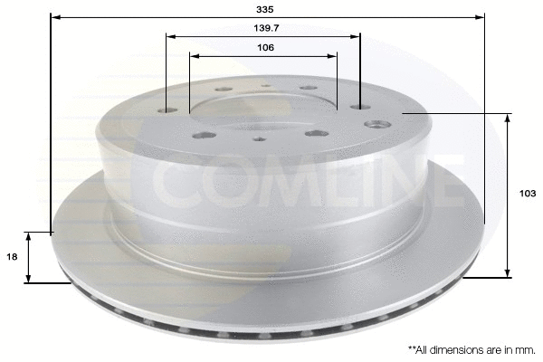 ADC0159V COMLINE Тормозной диск (фото 1)