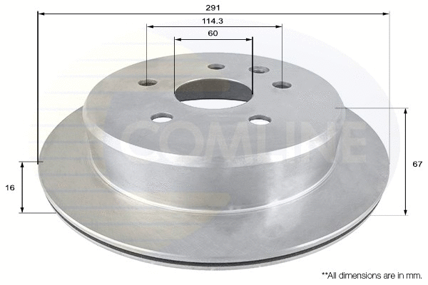 ADC0161V COMLINE Тормозной диск (фото 1)