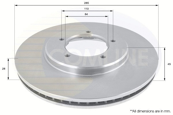 ADC0195V COMLINE Тормозной диск (фото 1)