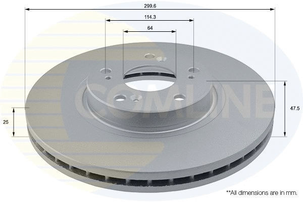 ADC0552V COMLINE Тормозной диск (фото 1)