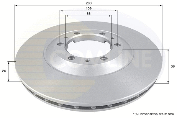 ADC0705V COMLINE Тормозной диск (фото 1)
