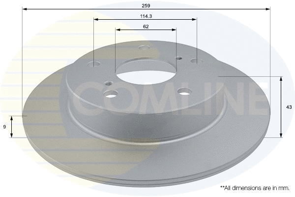 ADC0937 COMLINE Тормозной диск (фото 1)