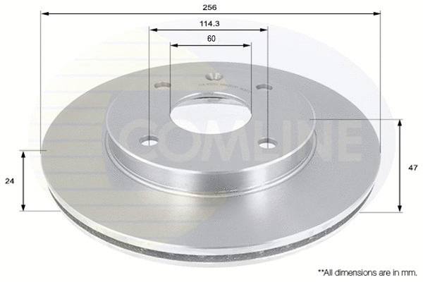 ADC1033V COMLINE Тормозной диск (фото 1)