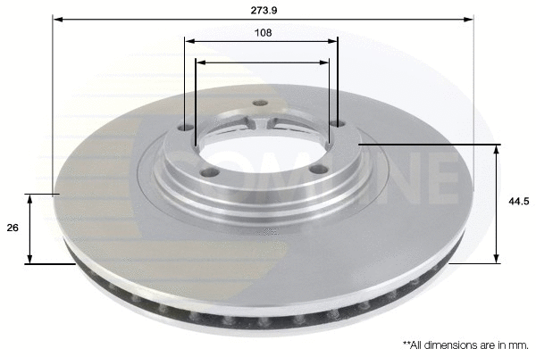 ADC1062V COMLINE Тормозной диск (фото 1)