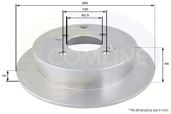 ADC1078 COMLINE Тормозной диск (фото 1)