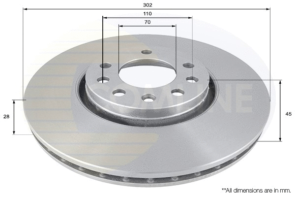 ADC1115V COMLINE Тормозной диск (фото 1)