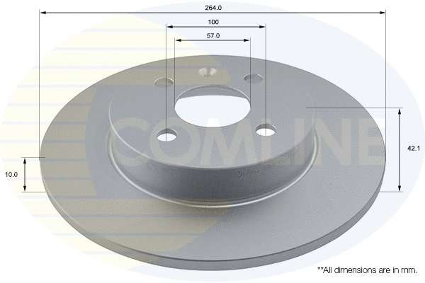 ADC1133 COMLINE Тормозной диск (фото 1)