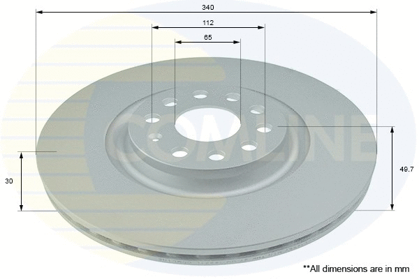 ADC1498V COMLINE Тормозной диск (фото 1)