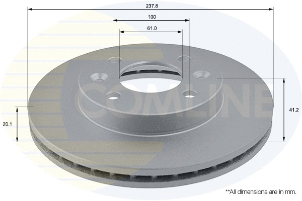 ADC1505V COMLINE Тормозной диск (фото 1)