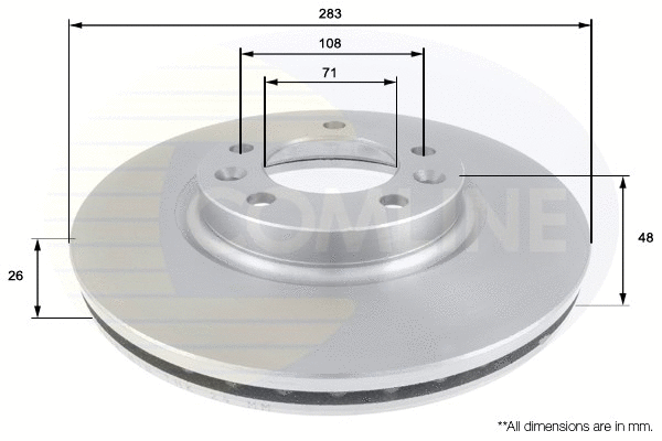 ADC1532V COMLINE Тормозной диск (фото 1)