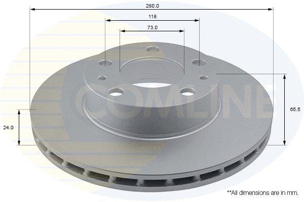ADC1535V COMLINE Тормозной диск (фото 1)