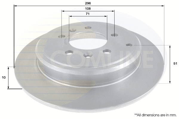 ADC1549 COMLINE Тормозной диск (фото 1)
