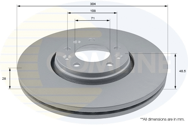 ADC1579V COMLINE Тормозной диск (фото 1)