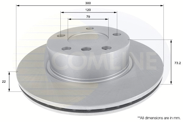 ADC1770V COMLINE Тормозной диск (фото 1)