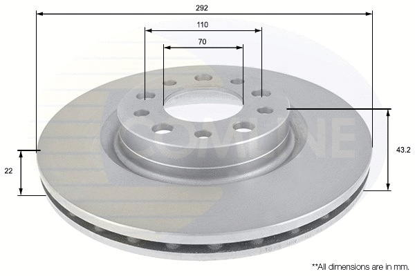 ADC1826V COMLINE Тормозной диск (фото 1)