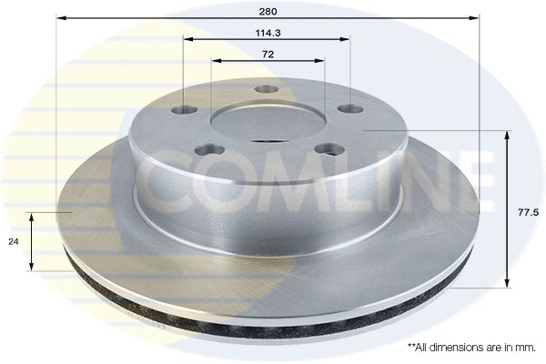 ADC2327V COMLINE Тормозной диск (фото 1)