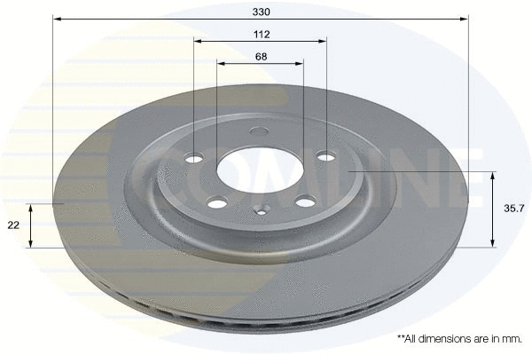 ADC2907V COMLINE Тормозной диск (фото 1)