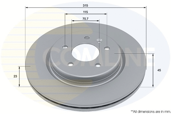ADC2972V COMLINE Тормозной диск (фото 1)