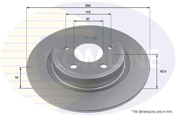 ADC4036 COMLINE Тормозной диск (фото 1)