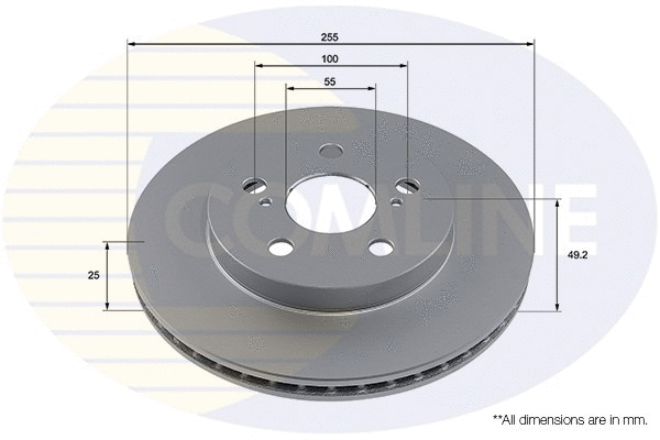 ADC5016V COMLINE Тормозной диск (фото 1)