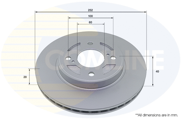 ADC5019V COMLINE Тормозной диск (фото 1)