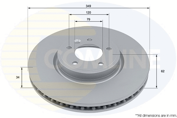 ADC5046V COMLINE Тормозной диск (фото 1)