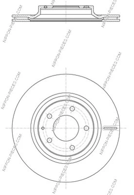 M331A27 NPS Тормозной диск (фото 2)