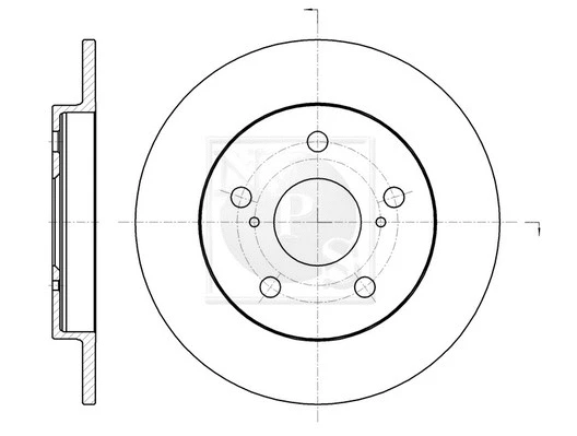 T331A55 NPS Тормозной диск (фото 1)