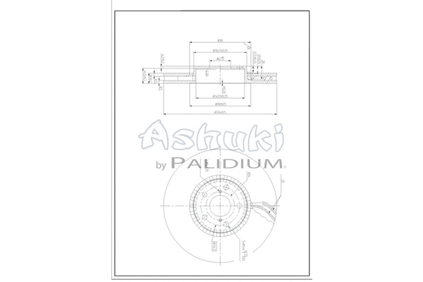 L600-02 ASHUKI by Palidium Тормозной диск (фото 1)