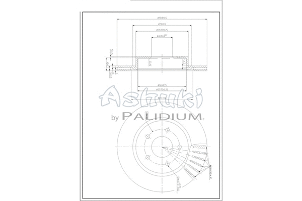 N013-98 ASHUKI by Palidium Тормозной диск (фото 1)