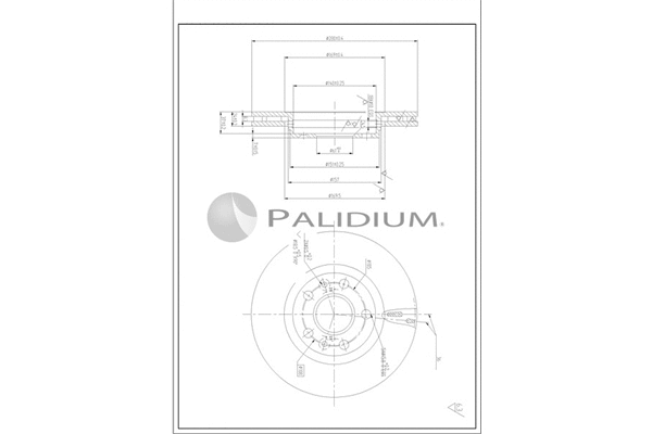 P330-238 ASHUKI by Palidium Тормозной диск (фото 1)