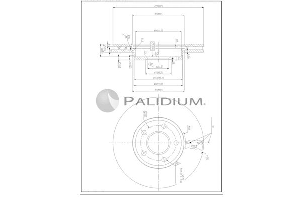 P330-255 ASHUKI by Palidium Тормозной диск (фото 1)