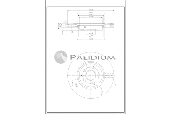 P330-258 ASHUKI by Palidium Тормозной диск (фото 1)