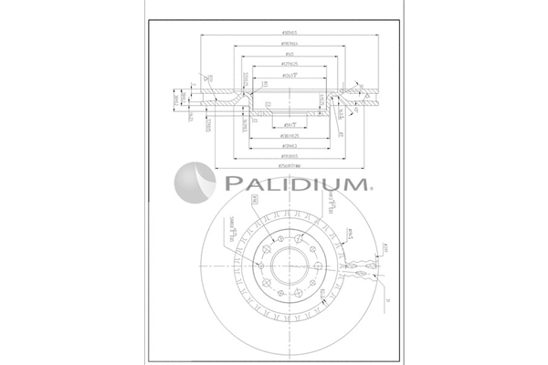 P330-270 ASHUKI by Palidium Тормозной диск (фото 1)