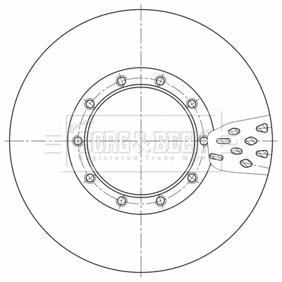 BBD32596 BORG & BECK Тормозной диск (фото 1)