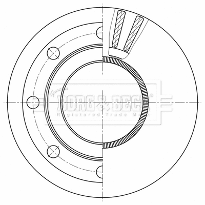 BBD32621 BORG & BECK Тормозной диск (фото 1)