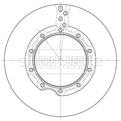 BBD32632 BORG & BECK Тормозной диск (фото 1)