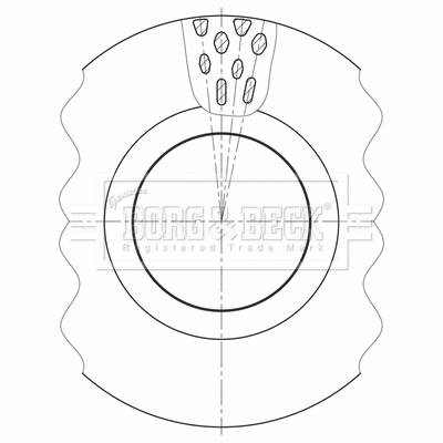 BBD32635 BORG & BECK Тормозной диск (фото 1)