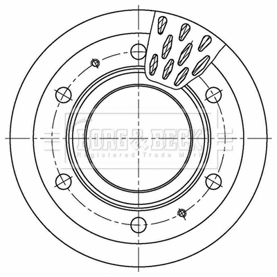 BBD32659 BORG & BECK Тормозной диск (фото 1)