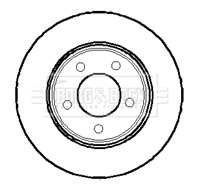 BBD4017 BORG & BECK Тормозной диск (фото 1)