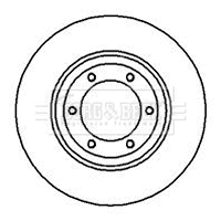 BBD4030 BORG & BECK Тормозной диск (фото 1)