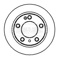 BBD4043 BORG & BECK Тормозной диск (фото 1)