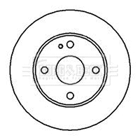 BBD4051 BORG & BECK Тормозной диск (фото 1)
