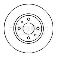 BBD4054 BORG & BECK Тормозной диск (фото 1)