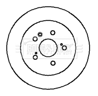 BBD4100 BORG & BECK Тормозной диск (фото 1)
